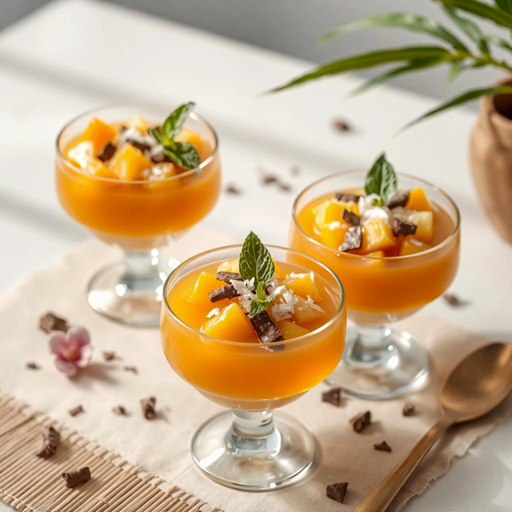Een kom gazpacho met een fluweelzachte textuur, gemaakt van tomaten, komkommer en paprika, gegarneerd met stukjes groenten, basilicumblaadjes en een vleugje citroenrasp.